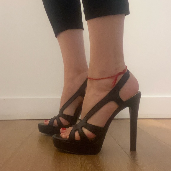 Zara basic heels black snakeskin - Picture 9 of 9